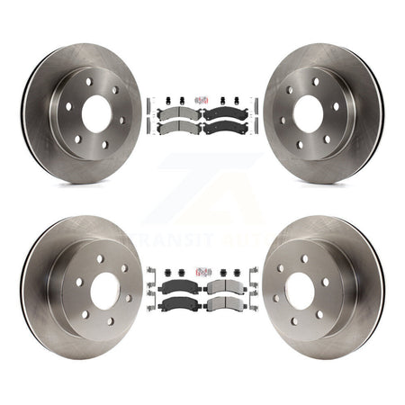 Front Rear Semi-Metallic Pad & Brake Rotor Kit For 2006 Chevrolet Express 2500 GMC Savana K8A-106612