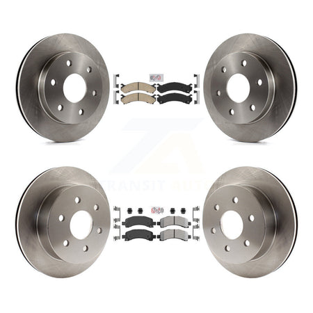 Front Ceramic Rear Semi-Metallic Pad Brake Rotors Kit For 2006 Chevrolet Express 2500 GMC K8A-106614