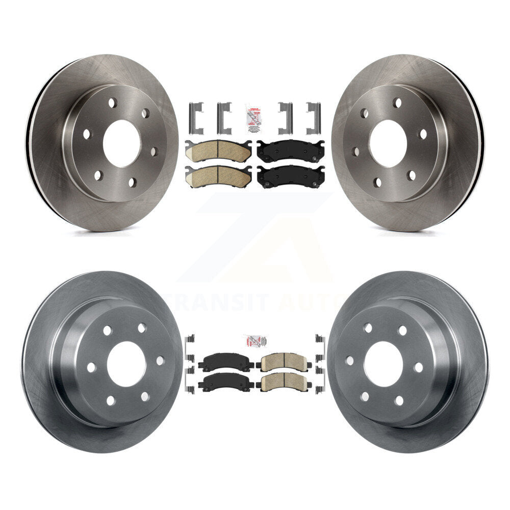 Front Rear Ceramic Pads And Disc Brake Rotors Kit For Chevrolet Avalanche 1500 K8A-106615