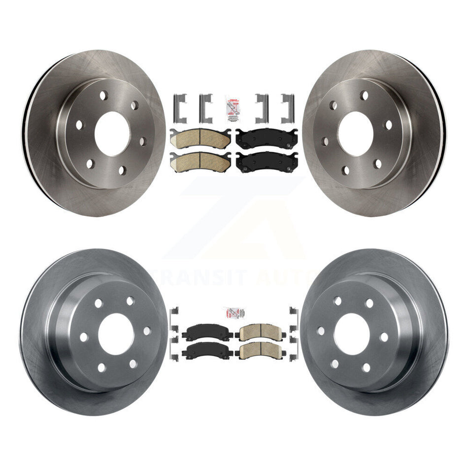 Front Rear Ceramic Pads And Disc Brake Rotors Kit For Chevrolet Avalanche 1500 K8A-106615
