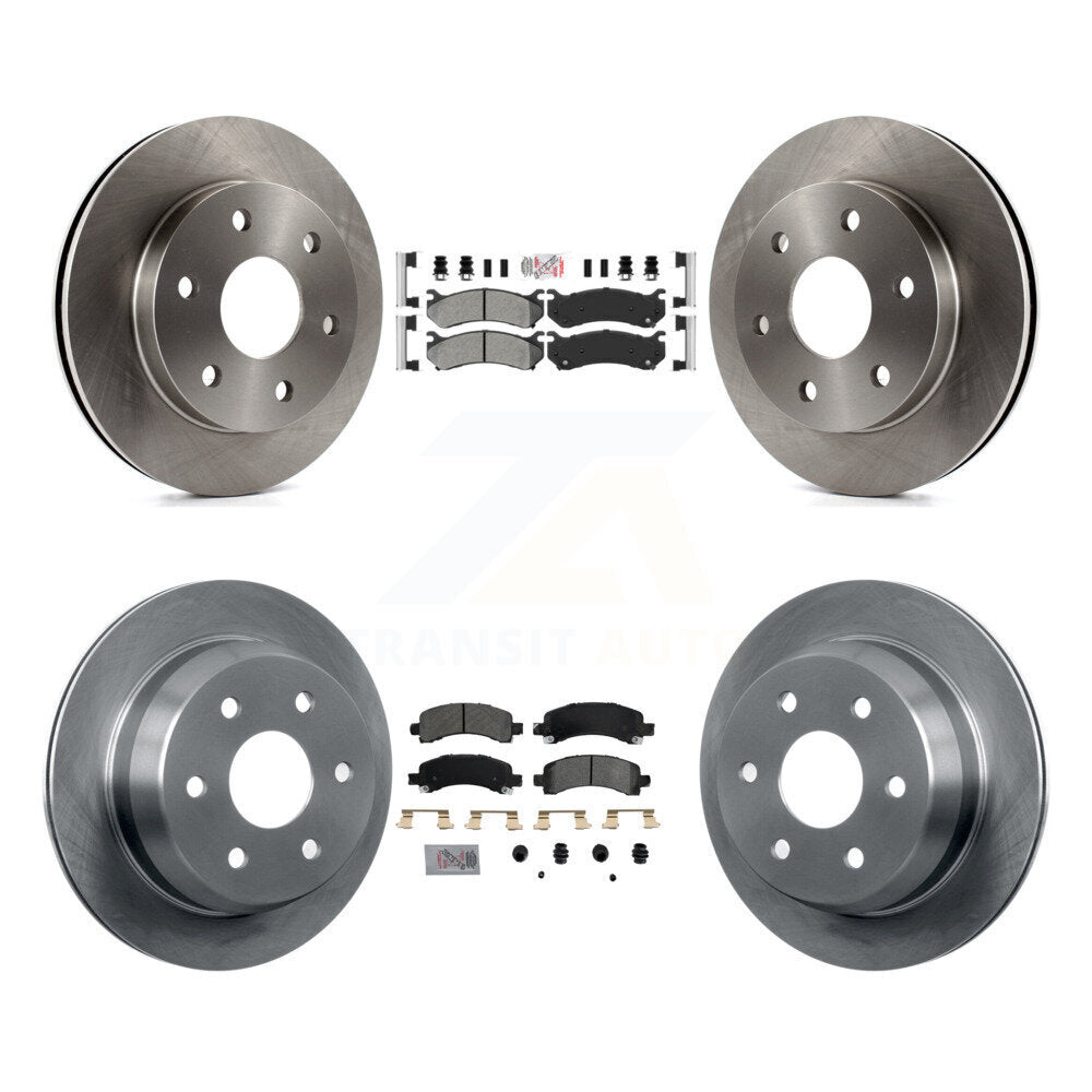 Front Rear Semi-Metallic Pads And Disc Brake Rotors Kit For Chevrolet Avalanche 1500 K8A-106618