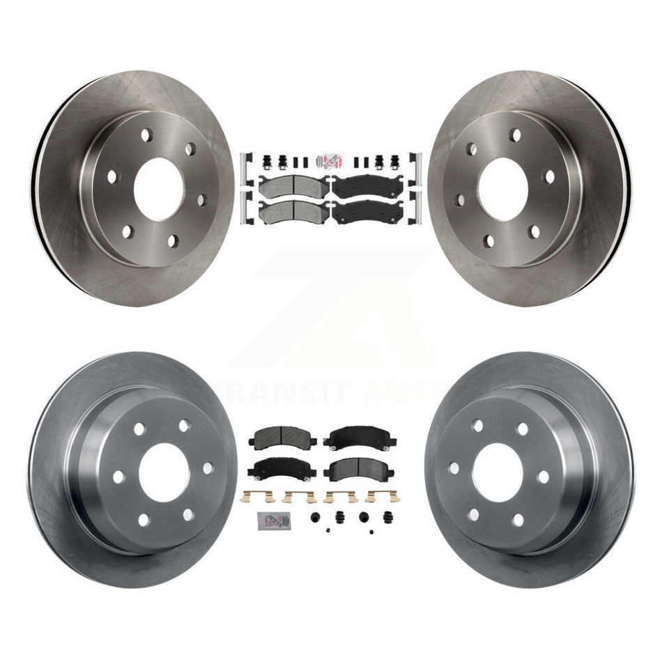 Front Rear Semi-Metallic Pads And Disc Brake Rotors Kit For Chevrolet Avalanche 1500 K8A-106618