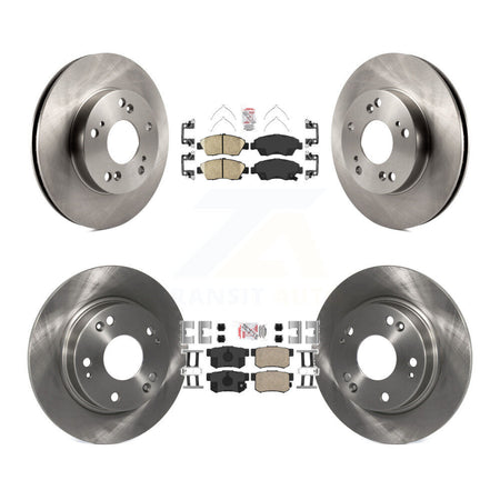 Front Rear Ceramic Pads And Disc Brake Rotors Kit For 2013-2015 Acura ILX 1.5L K8A-106620