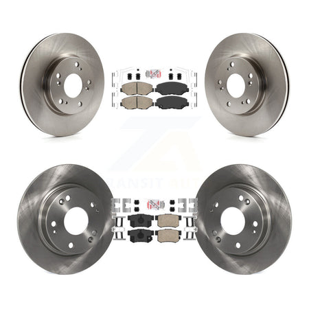 Front Rear Ceramic Pads And Disc Brake Rotors Kit For 2013 Acura ILX 2.0L K8A-106622