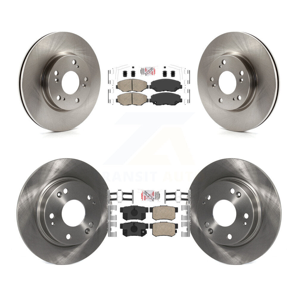 Front Rear Ceramic Pads And Disc Brake Rotors Kit For 2013 Acura ILX 2.0L K8A-106623