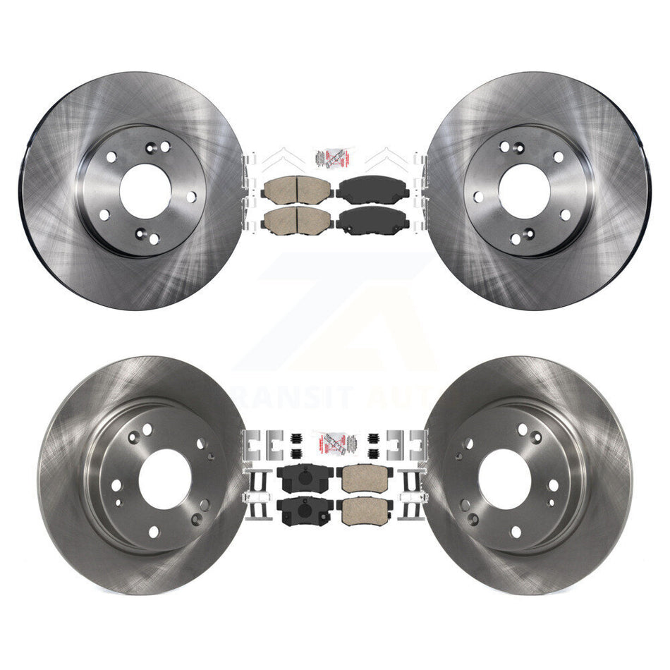 Front Rear Ceramic Pads And Disc Brake Rotors Kit For 2014-2015 Acura ILX 2.0L K8A-106624