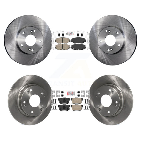 Front Rear Ceramic Pads And Disc Brake Rotors Kit For 2014-2015 Acura ILX 2.0L K8A-106625