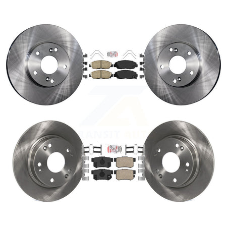 Front Rear Ceramic Pads And Disc Brake Rotors Kit For 2014-2015 Honda Civic Touring K8A-106628