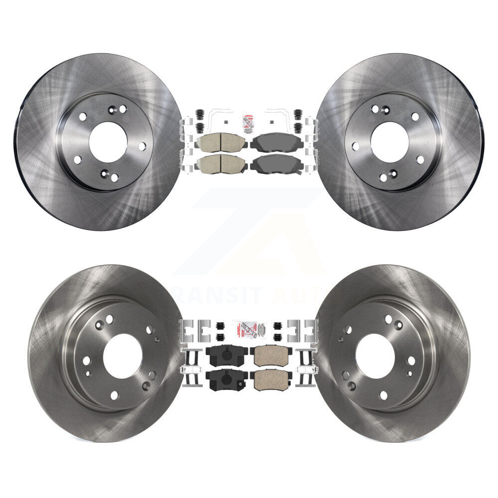 Front Rear Ceramic Pads And Disc Brake Rotors Kit For 2014-2015 Honda Civic Touring K8A-106629
