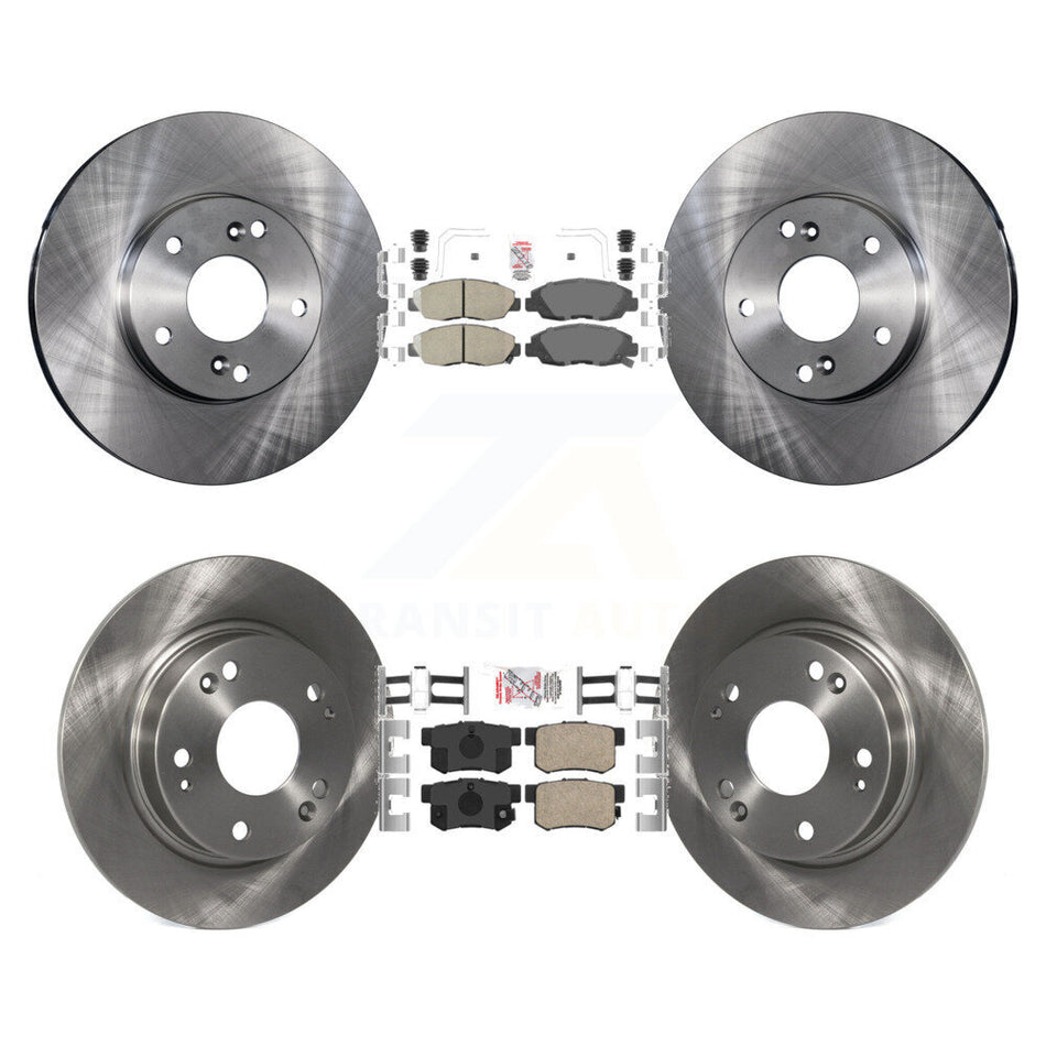 Front Rear Ceramic Pads And Disc Brake Rotors Kit For 2014-2015 Honda Civic Touring K8A-106630