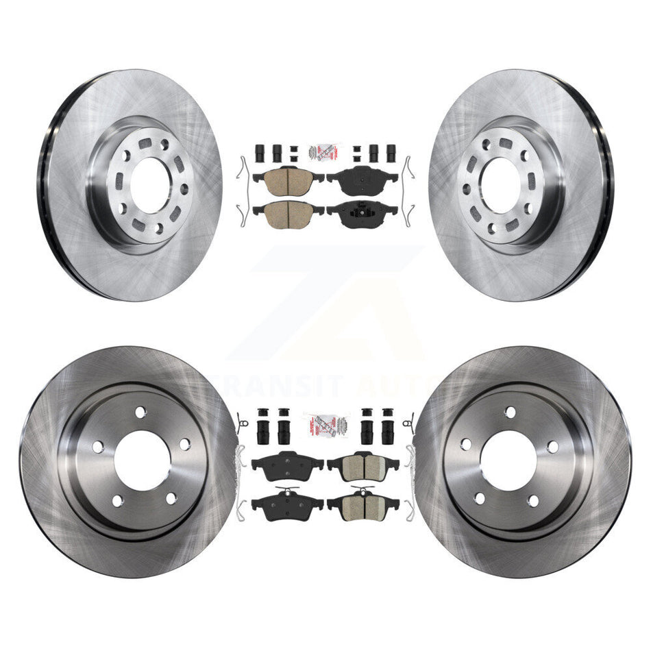 Front Rear Ceramic Pads And Disc Brake Rotors Kit For Mazda 3 Sport K8A-106634
