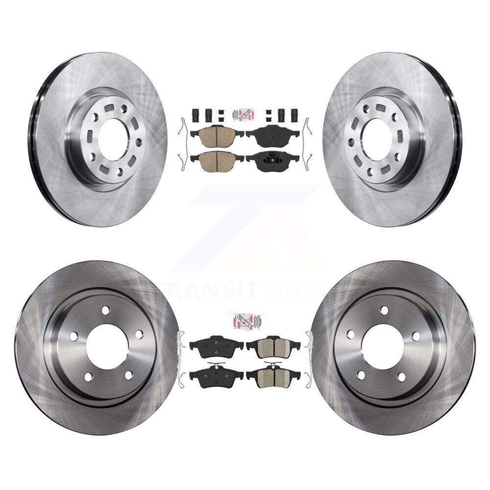 Front Rear Ceramic Pads And Disc Brake Rotors Kit For Mazda 3 Sport K8A-106635