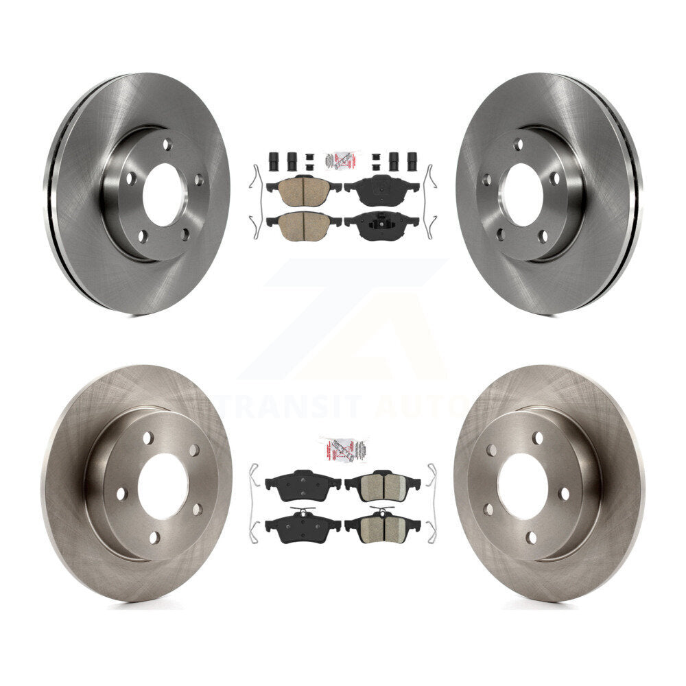 Front Rear Ceramic Pads And Disc Brake Rotors Kit For Mazda 3 Sport K8A-106638
