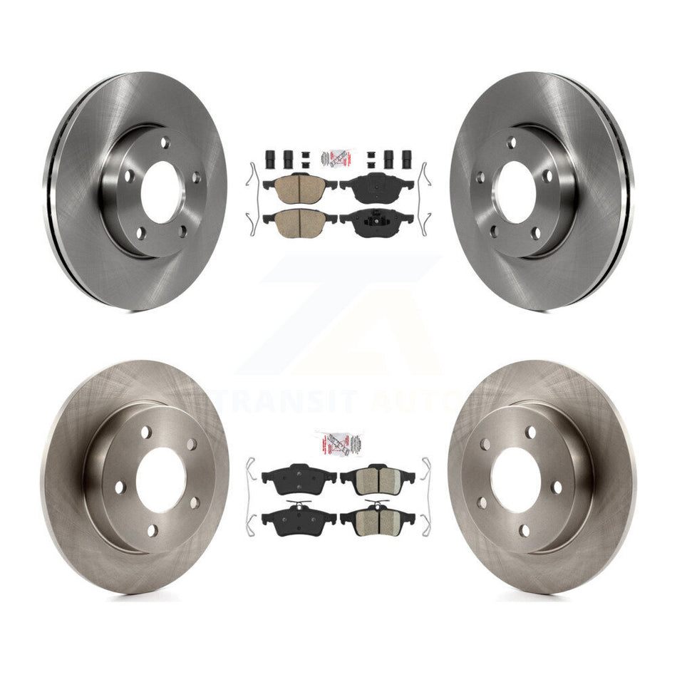 Front Rear Ceramic Pads And Disc Brake Rotors Kit For Mazda 3 Sport K8A-106638