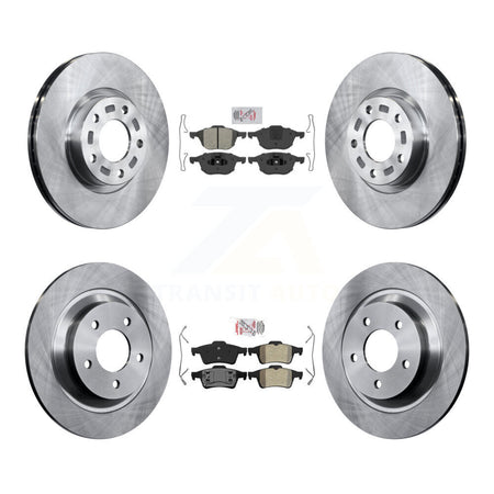 Front Rear Semi-Metallic Pads And Disc Brake Rotors Kit For 2006 Mazda 5 To 02 06 K8A-106643