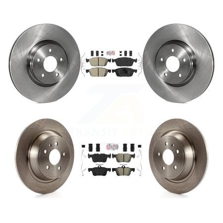 Front Ceramic Rear Semi-Metallic Pad And Disc Brake Rotor Kit For Ford Escape Lincoln MKC K8A-106645