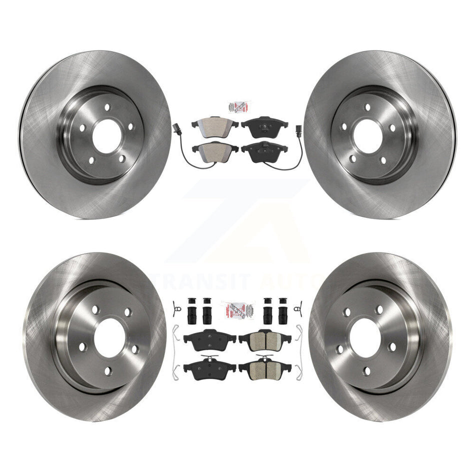 Front Semi-Metallic Rear Ceramic Pads And Disc Brake Rotors Kit For Volvo S40 V50 C70 K8A-106646