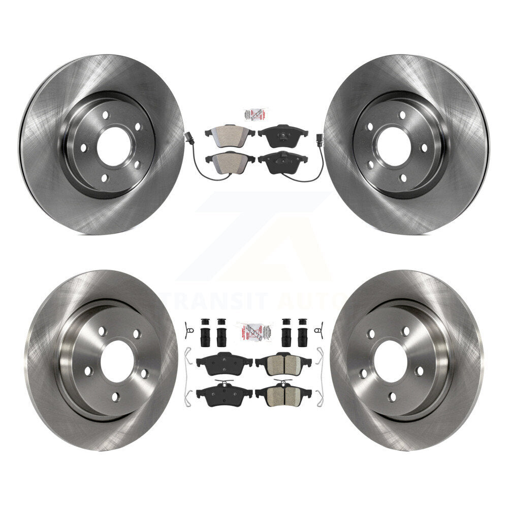 Front Semi-Metallic Rear Ceramic Pads And Disc Brake Rotors Kit For Volvo S40 K8A-106652