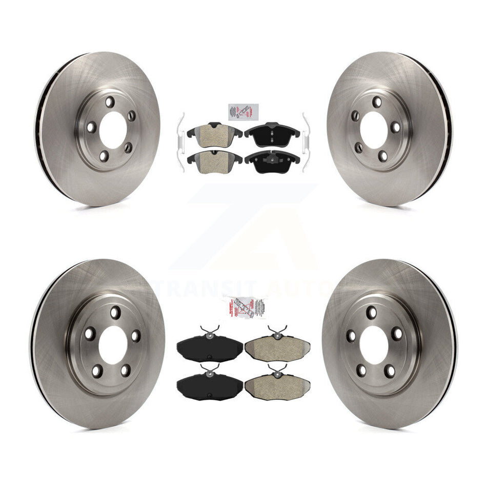 Front Rear Semi-Metallic Pad & Brake Rotor Kit For Jaguar S-Type From Chassis VIN #N52048 K8A-106656