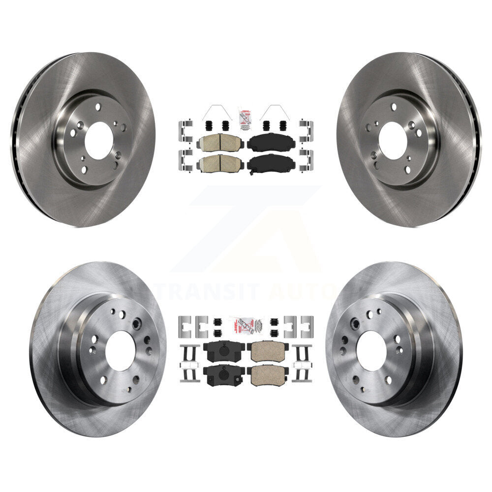 Front Rear Ceramic Pad Disc Brake Rotor Kit For 2004-2005 Acura TL Automatic transmission K8A-106659