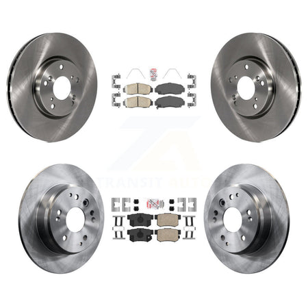 Front Rear Ceramic Pad Disc Brake Rotor Kit For 2004-2005 Acura TL Automatic transmission K8A-106660