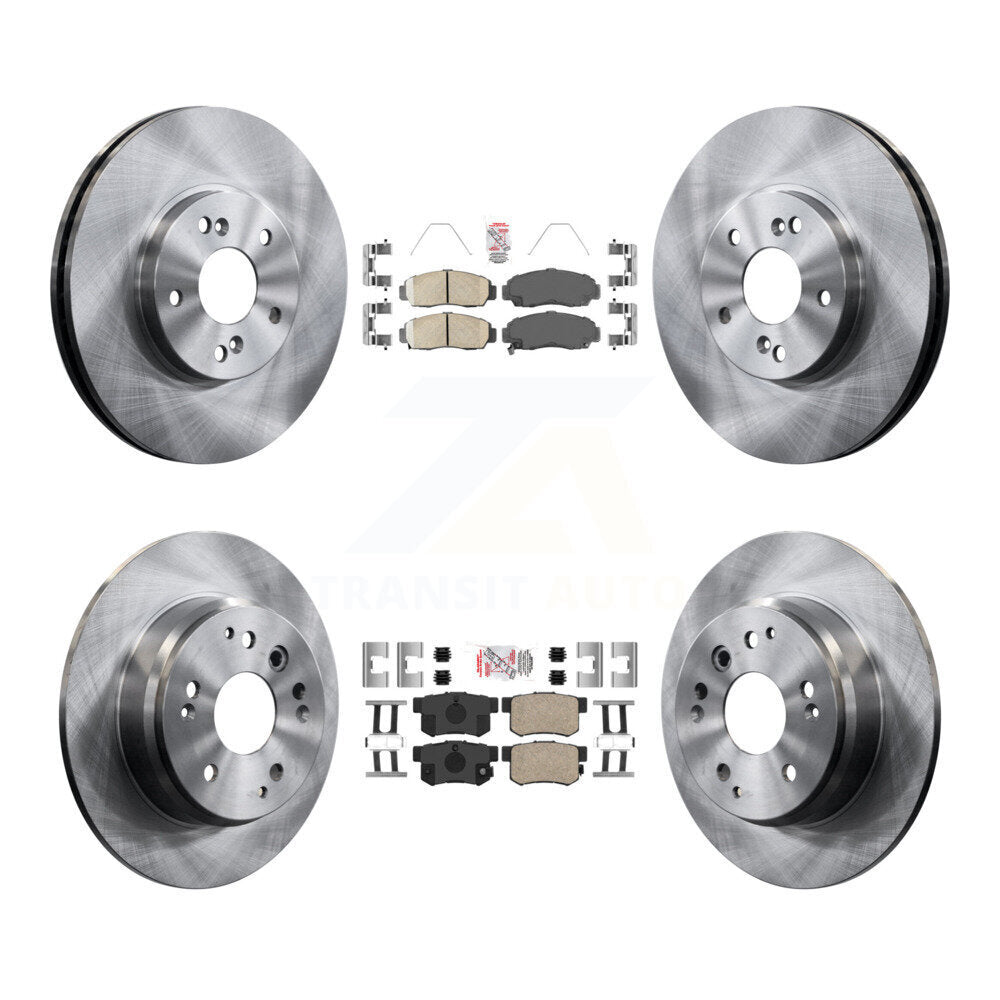 Front Rear Ceramic Pads And Disc Brake Rotors Kit For Acura TL K8A-106662