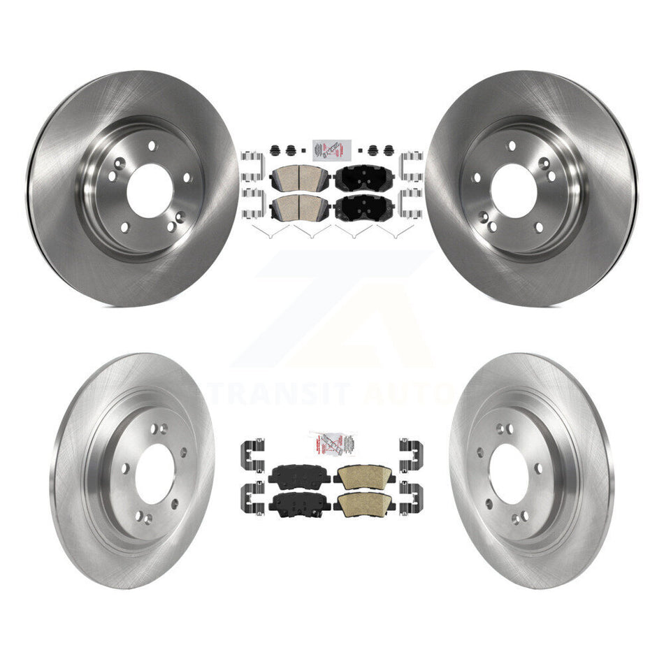 Front Rear Ceramic Pads And Disc Brake Rotors Kit For Hyundai Kona Electric Kia Niro EV K8A-106671