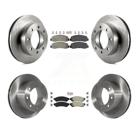 Front Rear Semi-Metallic Pad Disc Brake Rotor Kit For 2008-2009 Ford F-250 Super Duty 4WD K8A-106680