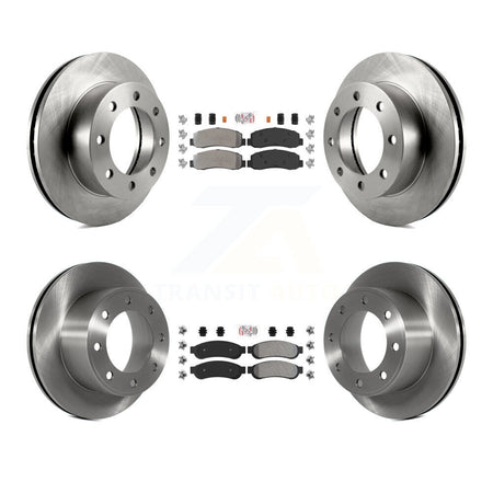 Front Rear Semi-Metallic Pad Disc Brake Rotor Kit For 2008-2009 Ford F-250 Super Duty 4WD K8A-106683