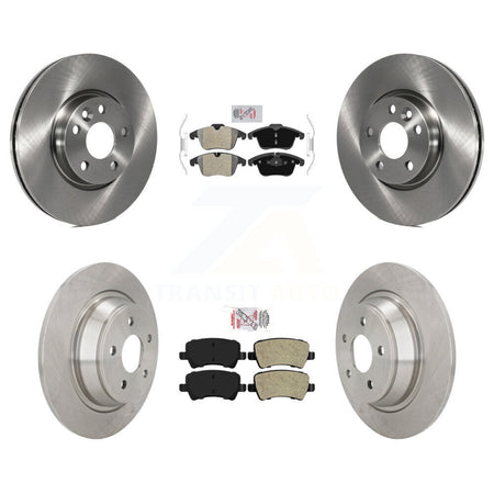 Front Rear Semi-Metallic Pad & Disc Brake Rotor Kit For 2012-2015 Land Rover Range Evoque K8A-106692