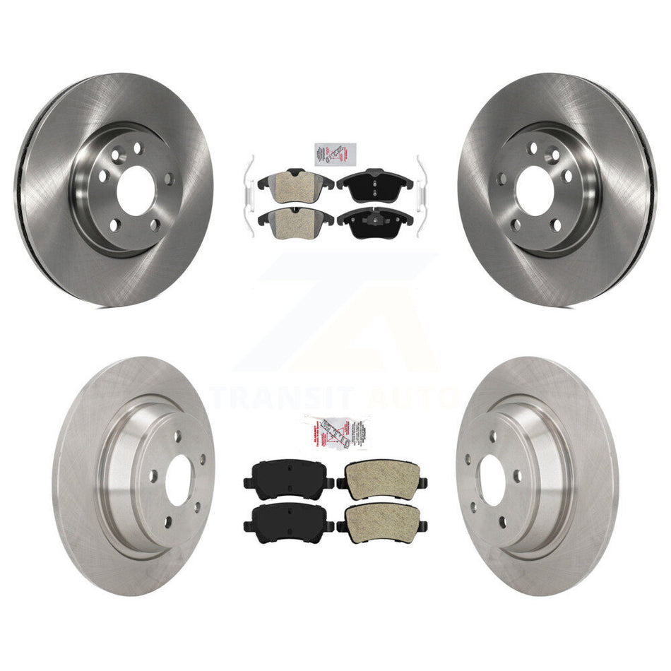 Front Rear Semi-Metallic Pad & Disc Brake Rotor Kit For 2012-2015 Land Rover Range Evoque K8A-106692
