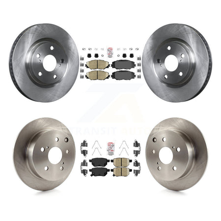 Front Rear Ceramic Pads And Disc Brake Rotors Kit For 2010 Toyota Matrix XRS K8A-106701