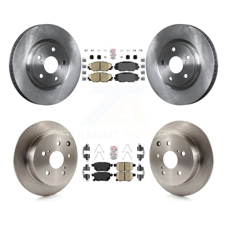 Front Rear Ceramic Pads And Disc Brake Rotors Kit For 2010 Toyota Matrix XRS K8A-106701