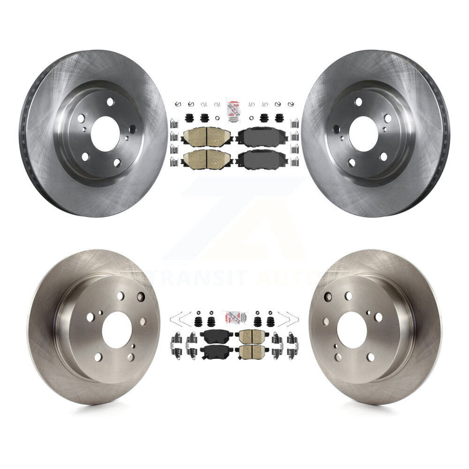 Front Rear Ceramic Pads And Disc Brake Rotors Kit For 2010 Toyota Matrix XRS K8A-106702