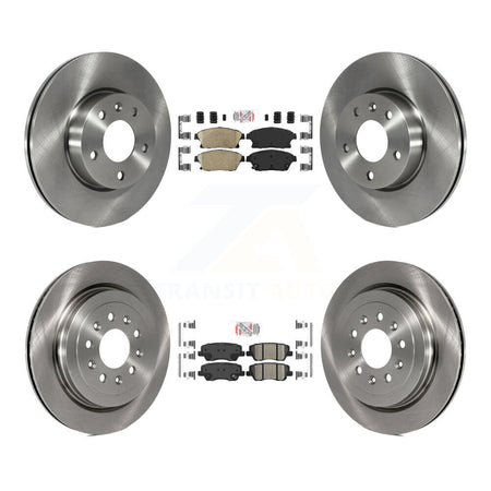 Front Rear Ceramic Pad & Brake Rotor Kit For Cadillac ATS With 300mm Diameter K8A-106713