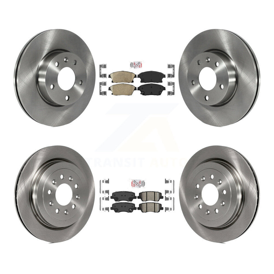 Front Rear Ceramic Pad & Brake Rotor Kit For Cadillac ATS With 300mm Diameter K8A-106714