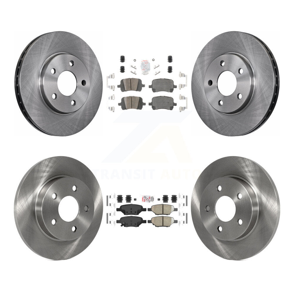 Front Rear Ceramic Pads And Disc Brake Rotors Kit For Chevrolet Malibu Pontiac G6 K8A-106716