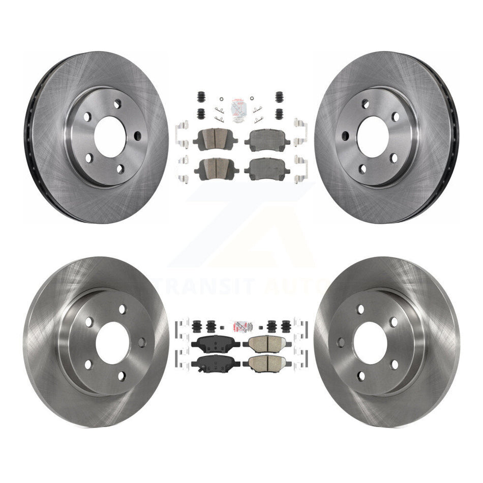 Front Rear Ceramic Pads And Disc Brake Rotors Kit For Chevrolet Malibu Pontiac G6 K8A-106716