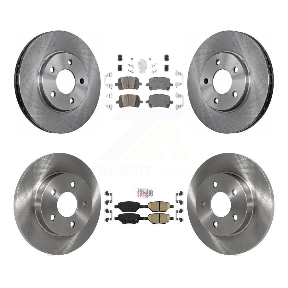 Front Rear Ceramic Pads And Disc Brake Rotors Kit For Chevrolet Malibu Pontiac G6 K8A-106717