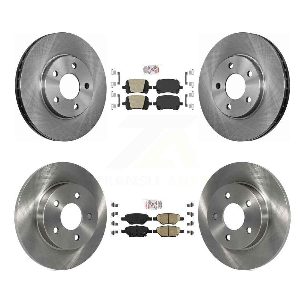 Front Rear Ceramic Pads And Disc Brake Rotors Kit For Chevrolet Malibu Pontiac G6 K8A-106719