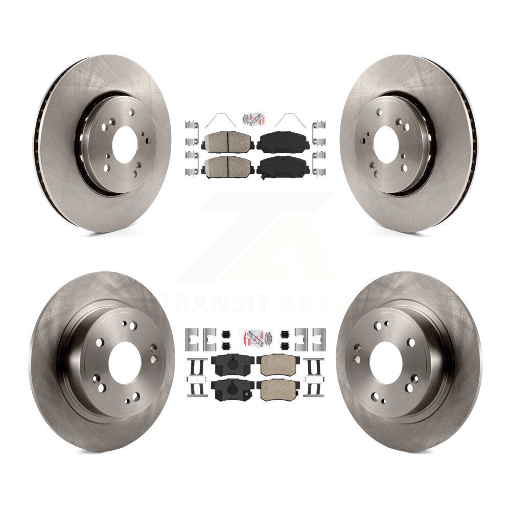 Front Rear Ceramic Pads And Disc Brake Rotors Kit For 2016 Acura ILX K8A-106720