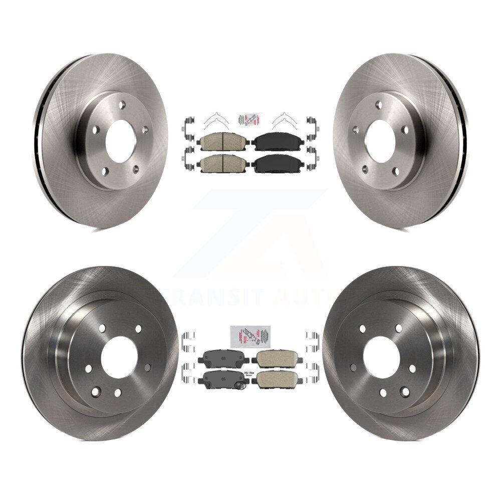 Front Rear Ceramic Pads And Disc Brake Rotors Kit For 2005-2006 Nissan X-Trail K8A-106721