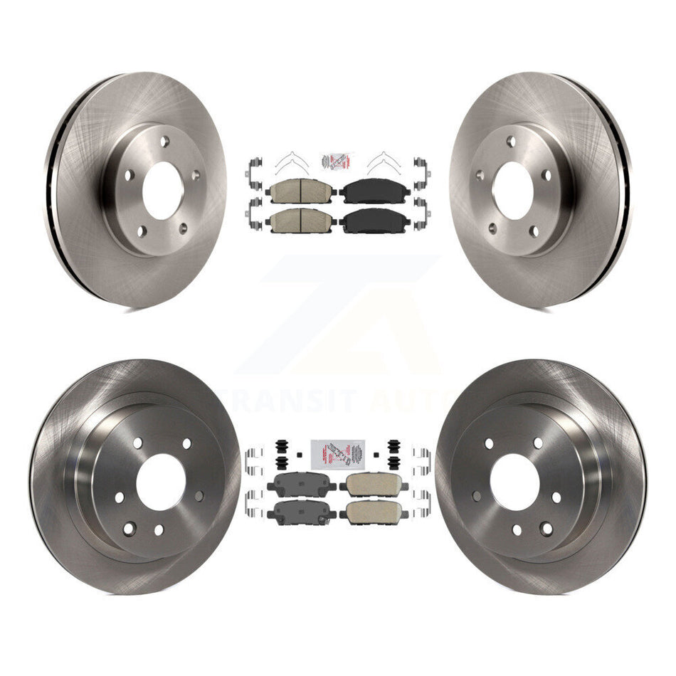 Front Rear Ceramic Pads And Disc Brake Rotors Kit For 2005-2006 Nissan X-Trail K8A-106722