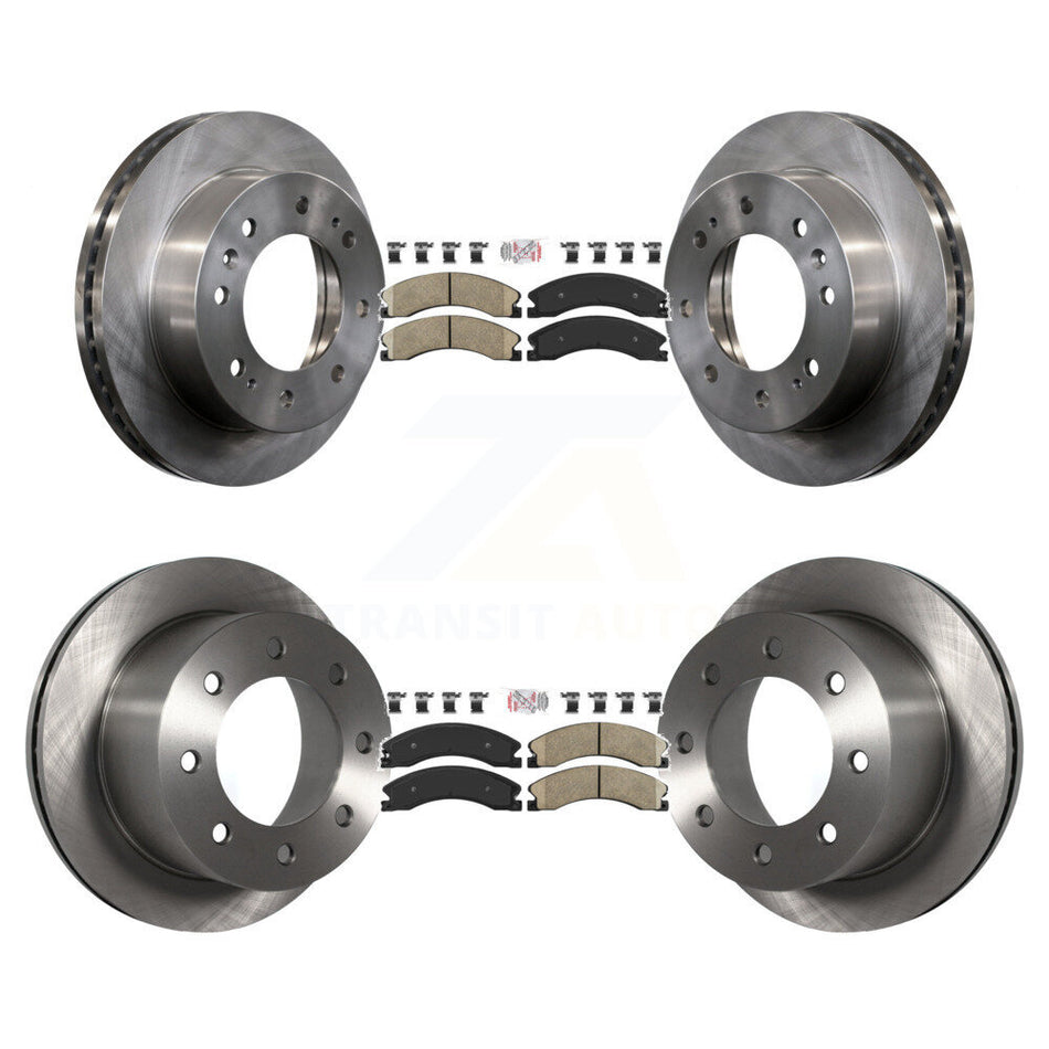 Front Rear Ceramic Pad & Disc Brake Rotors Kit For GMC Sierra 3500 HD Chevrolet Silverado K8A-106723