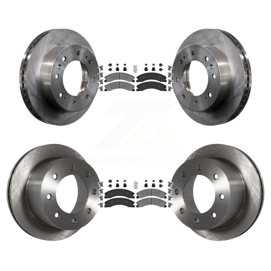 Front Rear Semi-Metallic Pad & Brake Rotor Kit For GMC Sierra 3500 HD Chevrolet Silverado K8A-106727