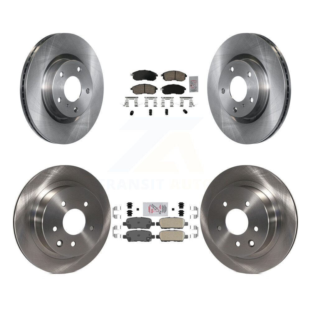 Front Rear Ceramic Pads And Disc Brake Rotors Kit For Nissan 350Z INFINITI G35 K8A-106733