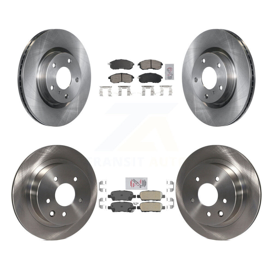 Front Rear Ceramic Pads And Disc Brake Rotors Kit For Nissan 350Z INFINITI G35 K8A-106734