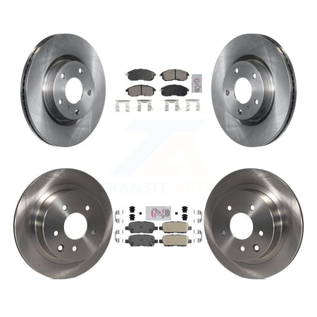 Front Rear Ceramic Pads And Disc Brake Rotors Kit For Nissan 350Z INFINITI G35 K8A-106735