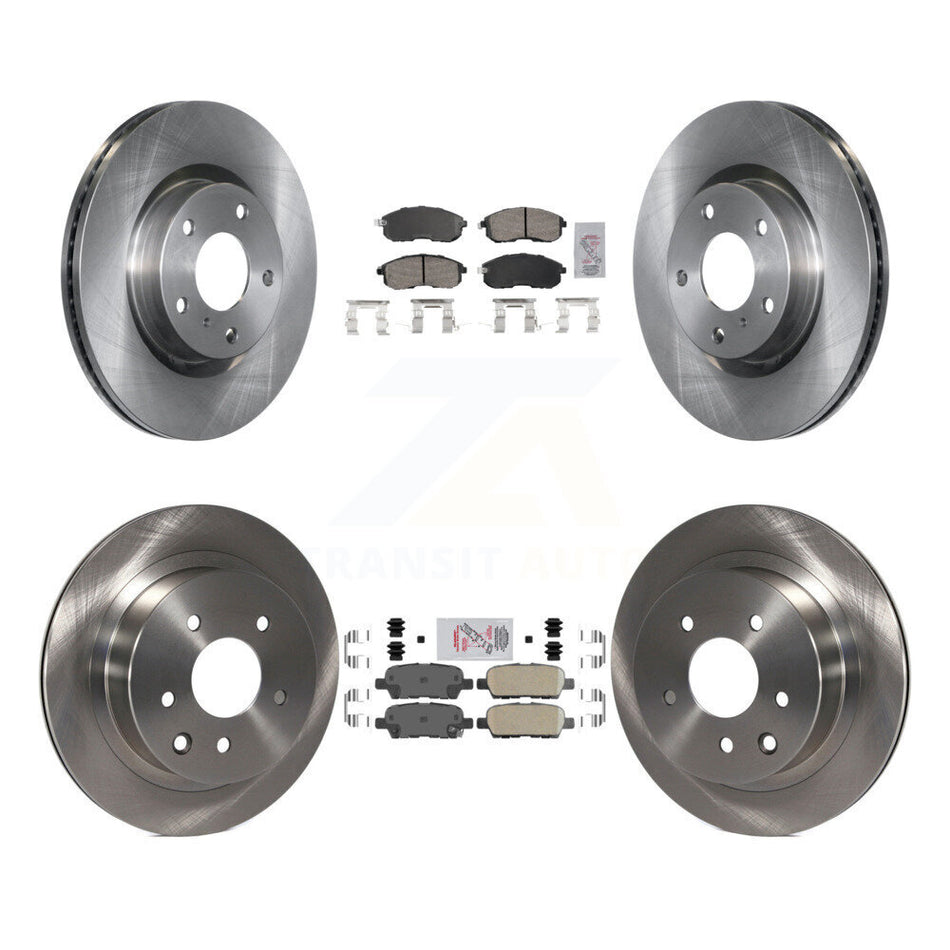Front Rear Ceramic Pads And Disc Brake Rotors Kit For Nissan 350Z INFINITI G35 K8A-106735