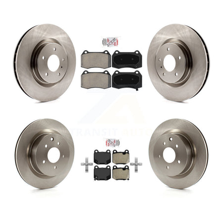 Front Rear Semi-Metallic Pads And Disc Brake Rotors Kit For Nissan 350Z INFINITI G35 K8A-106736